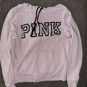 PINK  Victoria's Secret Women’s Zip Up Sweater in Soft Lavender